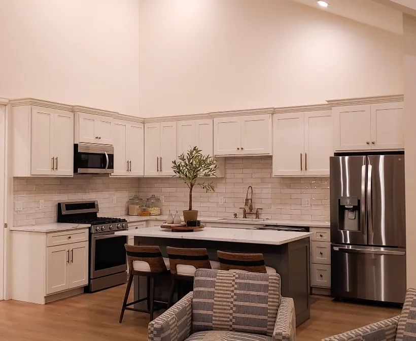 Finished custom kitchen