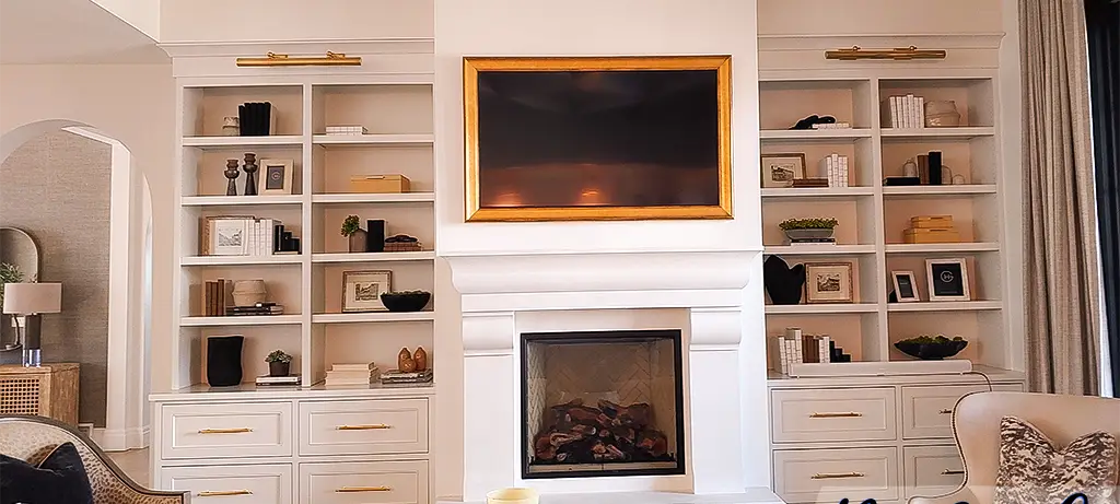 Custom built-in bookcase